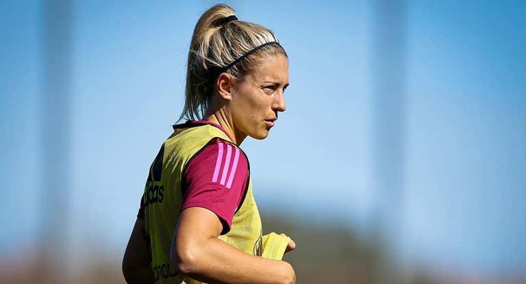 Alexia Putellas durante un entrenamiento.