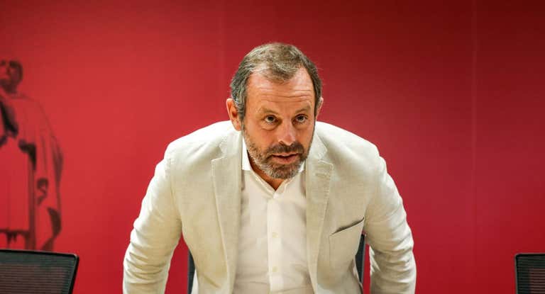 Sandro Rosell, en uno de los actos recientes una vez fue exonerado de todos los cargos.
