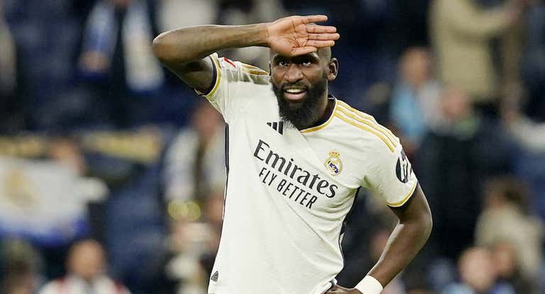 Antonio Rüdiger, en el Santiago Bernabéu.
