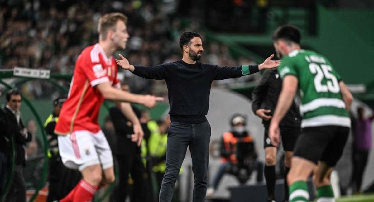 Rúben Amorim, en el derbi de Lisboa del pasado fin de semana.