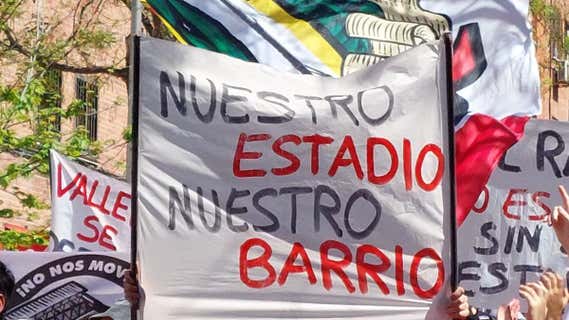 La manifestación en defensa de Vallecas./