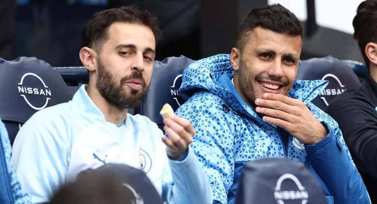 Rodri no jugó contra el Luton.