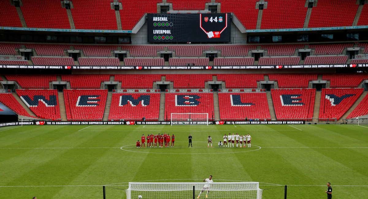 Wembley, en un partido./REUTERS