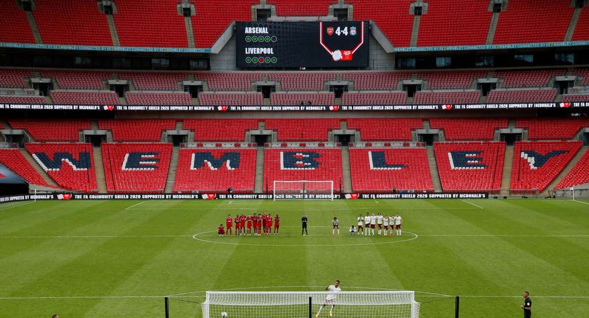 Wembley, en un partido.