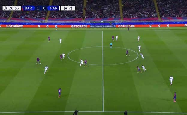 La noche más aciaga de Araujo pudo ser su última de Champions con el Barça