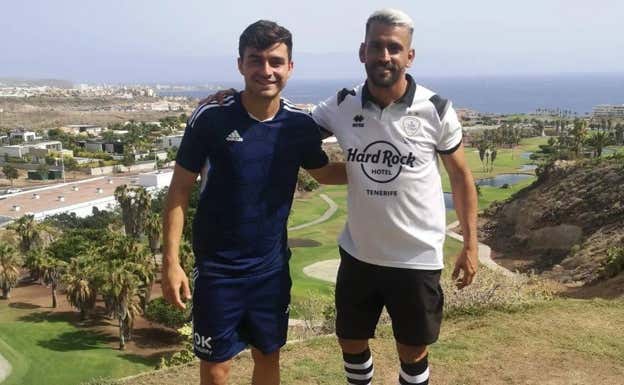 Cherre Bello, con Pedri.  CEDIDA