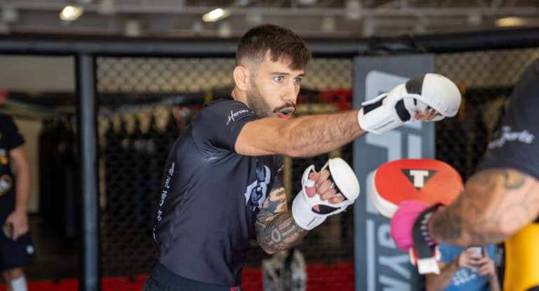 Matheus Nicolau, durante un entrenamiento.