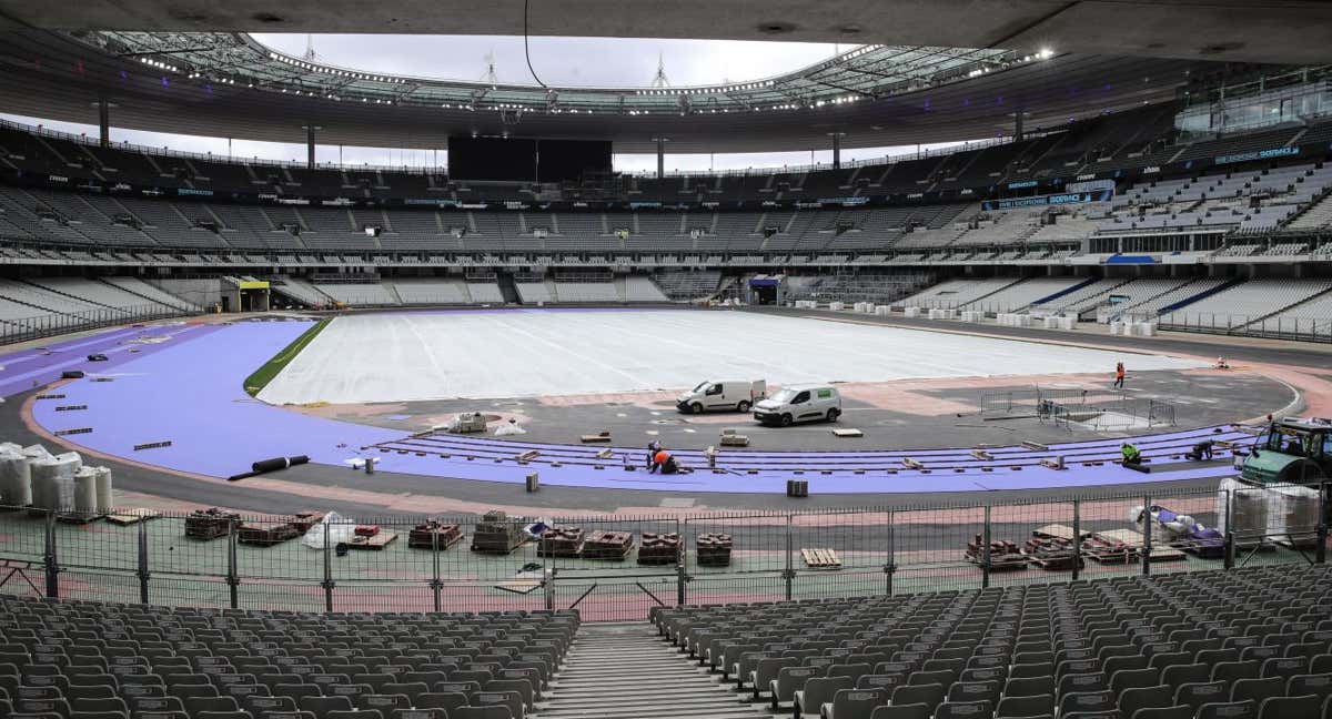 El estadio olímpico de París, a cien días del inicio de los Juegos./EFE