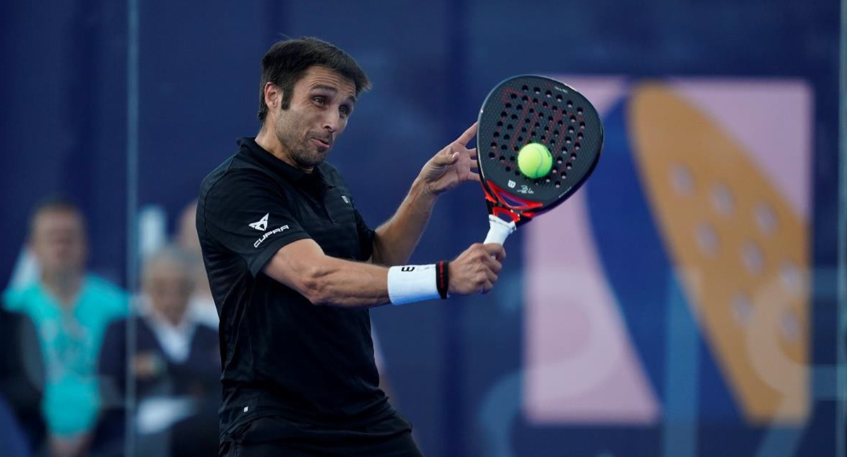 Bela durante un partido la temporada pasada./PREMIER PADEL