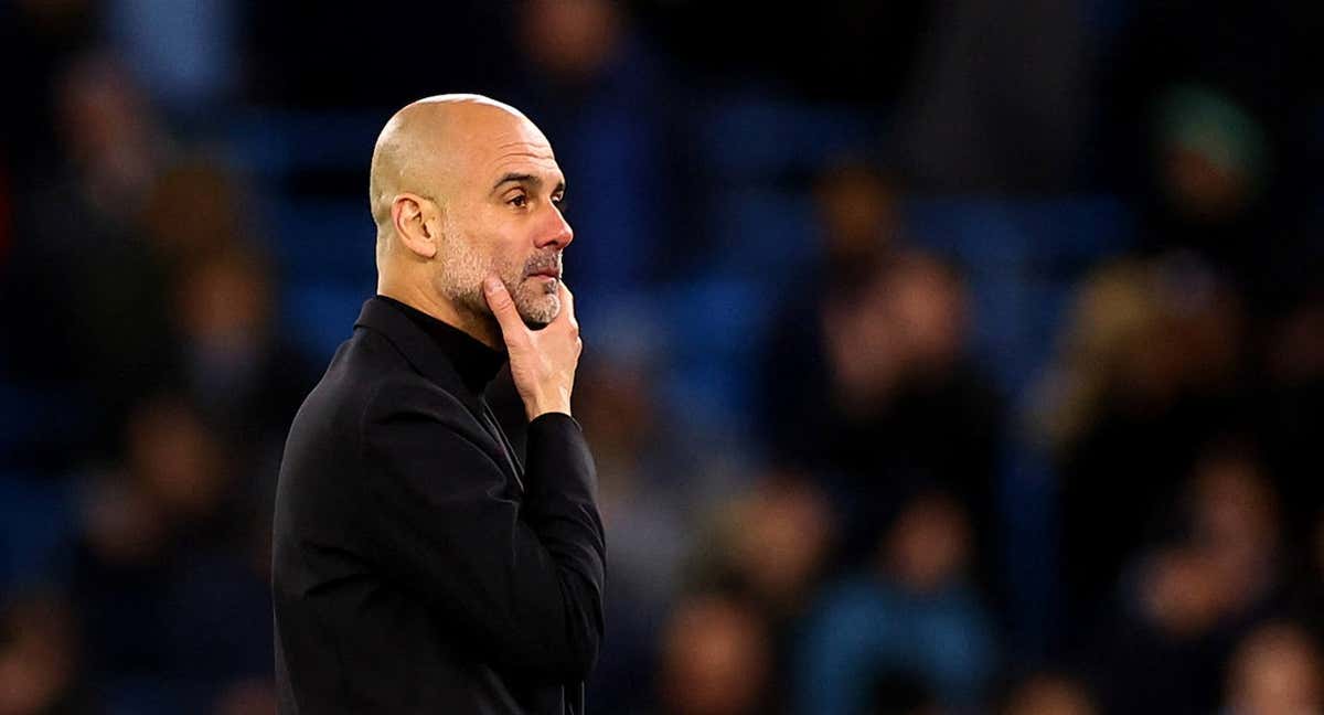 Pep Guardiola, entrenador del Manchester City./REUTERS