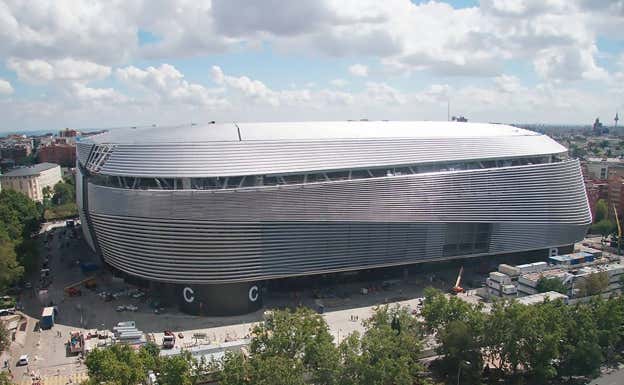 Así se ve por fuera el Santiago Bernabéu.  REAL MADRID
