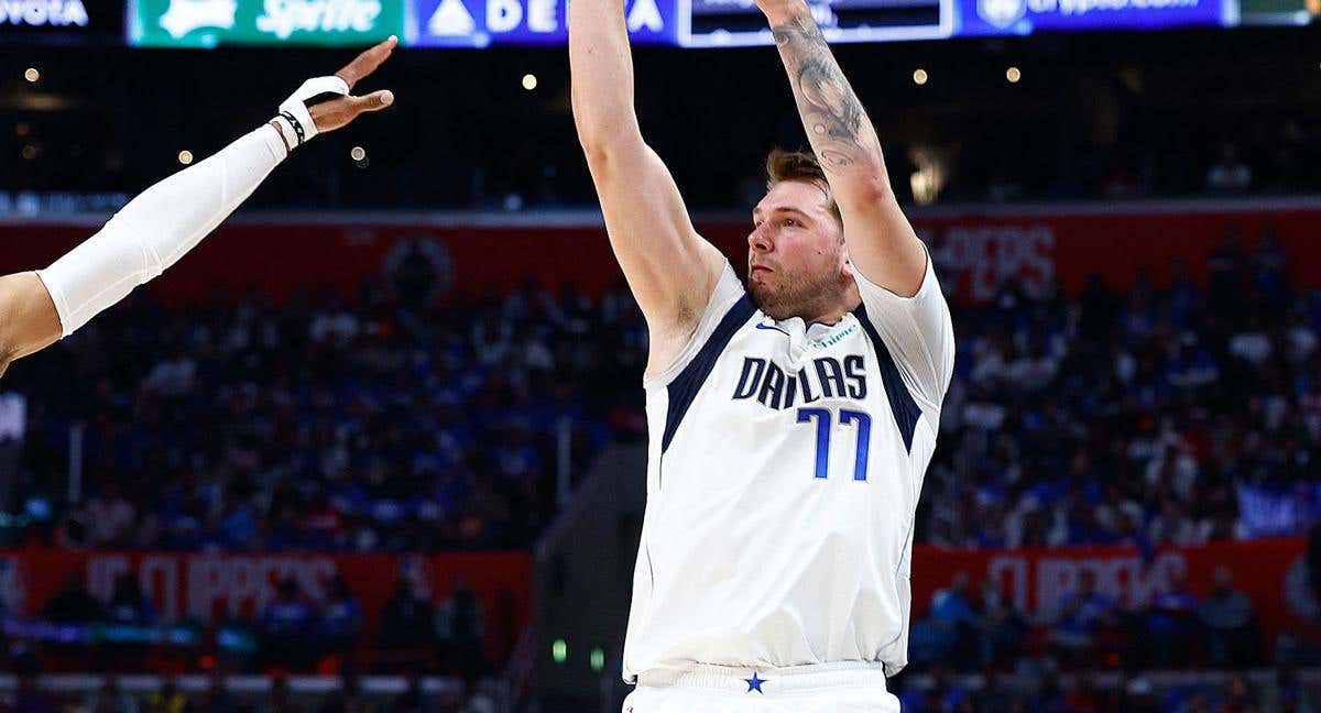 Luka Doncic, durante el partido contra Los Angeles Clippers./AFP