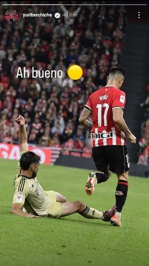 Imagen en el Instagram de Yuri Berchiche.  Yuri Berchiche