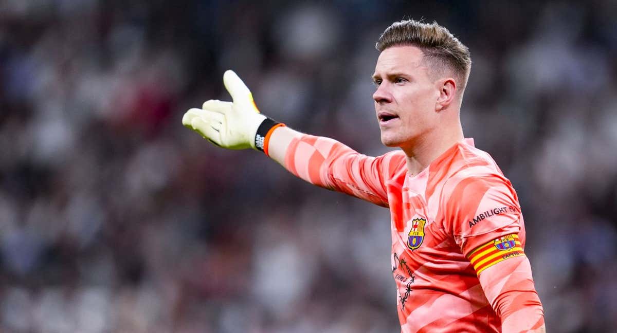 Ter Stegen durante el Clásico.