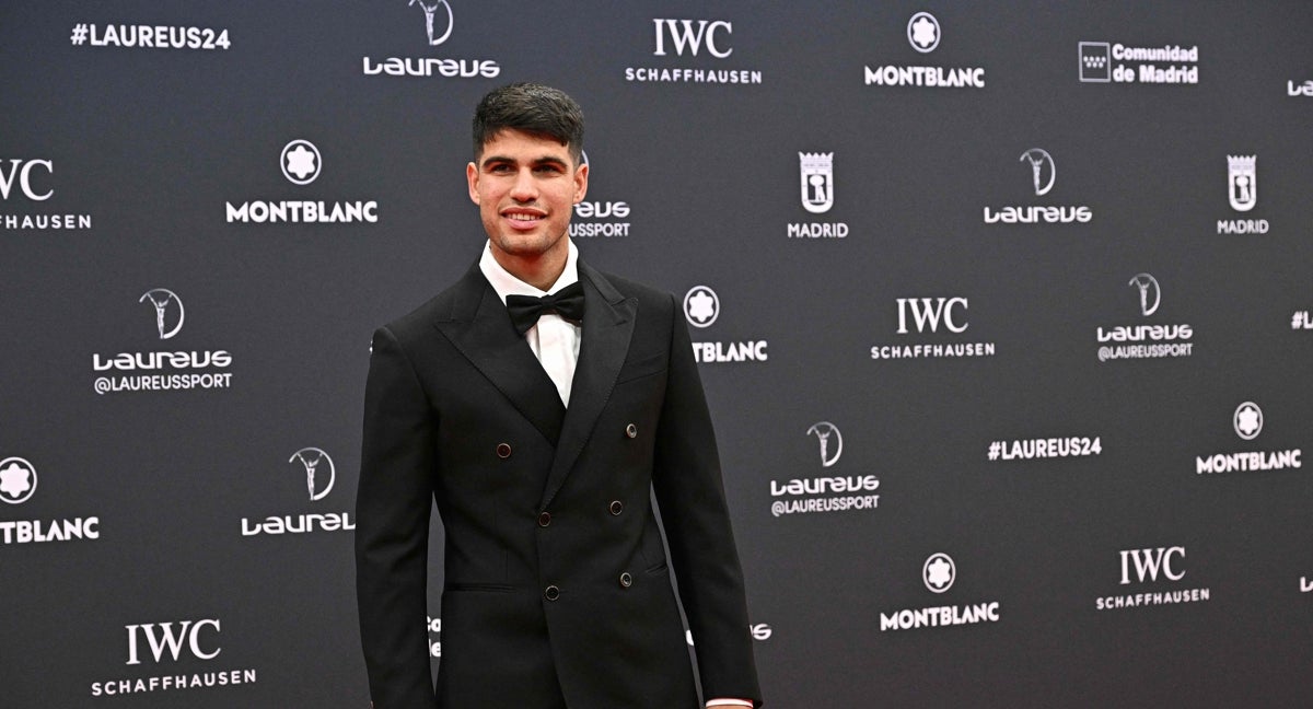 Carlos Alcaraz, en los premios Laureus.