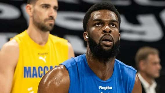 Josh Nebo, jugador del Maccabi./Instagram