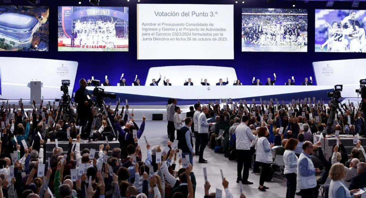 Asamblea general del Real Madrid en 2023./Real Madrid