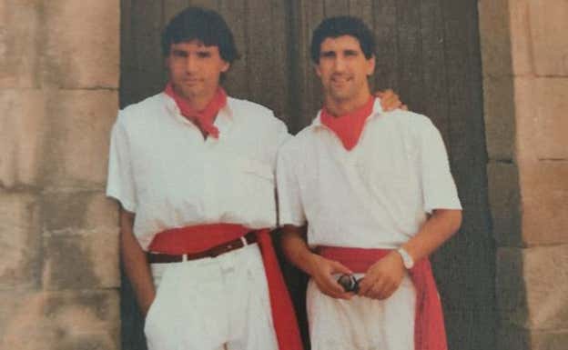 Molinos junto a Rafa Marañón en Olite.  RAFA MARAÑÓN