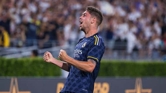 Fede Valverde celebra un gol con el Madrid esta temporada. /EP