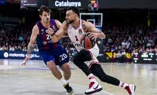 Olympiacos aprovecha las imprecisiones del Barça para tomar el Palau