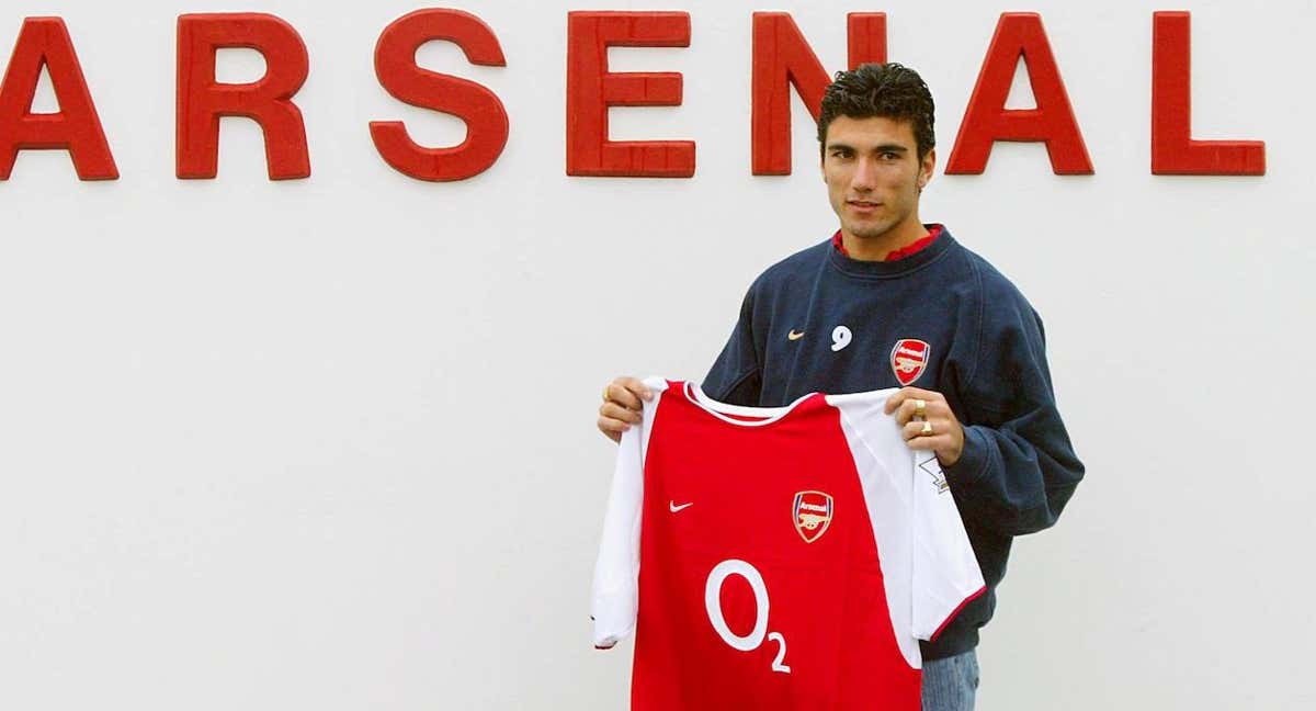 José Antonio Reyes , el día de su presentación con el Arsenal./ABC