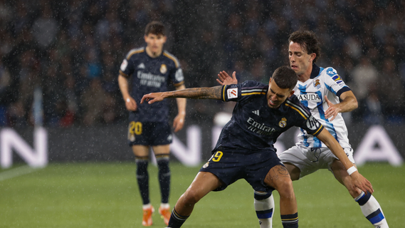 Ceballos, en el partido contra la Real Sociedad. /EFE
