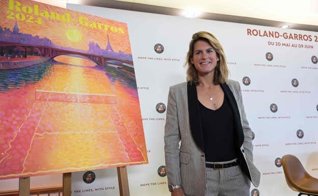 Amelie Mauresmo, durante la presentación de Roland Garros este jueves en París.  Bertrand GUAY / AFP