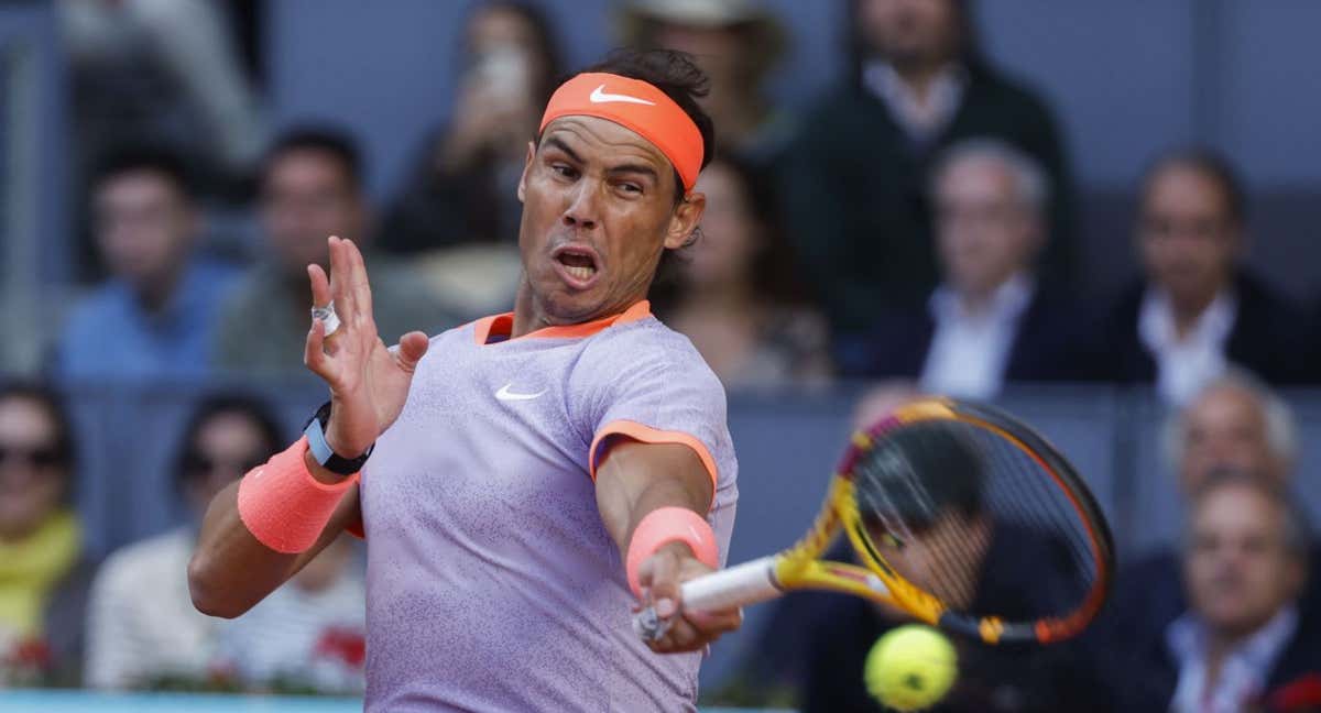 Rafa Nadal quiere seguir avanzando en el Mutua Madrid Open. /EFE