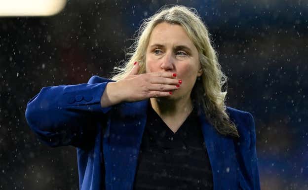 Emma Hayes tras el partido.  REUTERS