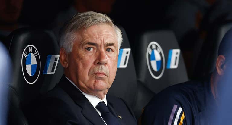 Carlo Ancelotti, durante un partido esta temporada.