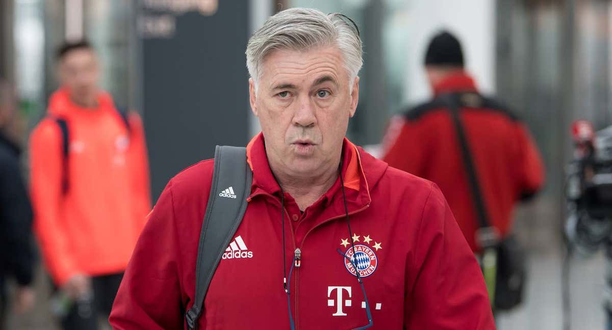 Ancelotti, con el Bayern. /AFP