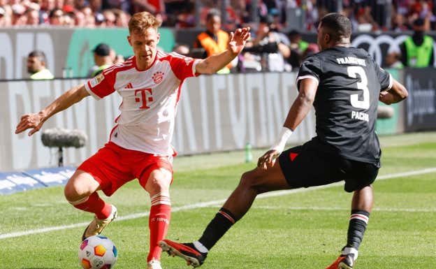 Kimmich, en un partido del Bayern.  AFP