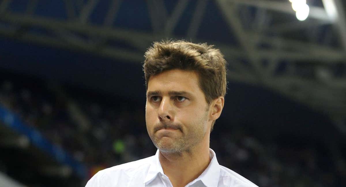 Mauricio Pochettino, en un partido en su última etapa en el Espanyol.