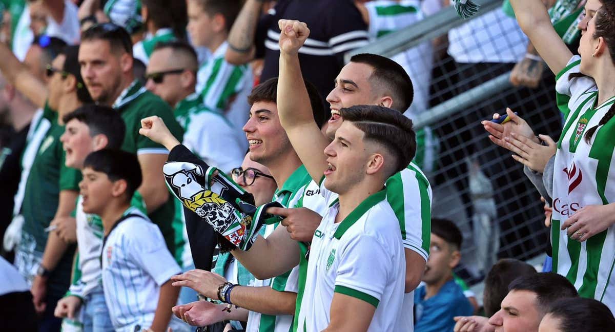 La afición del Córdoba, en un partido.