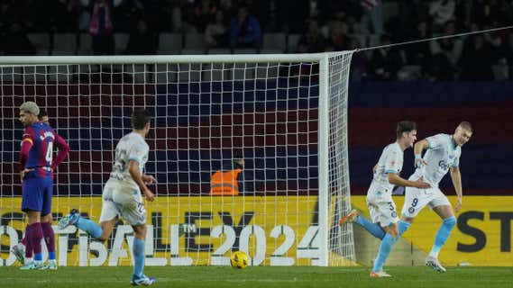 El Girona sorprendió al Barça en Montjuïc en la primera vuelta (2-4). /AGENCIAS