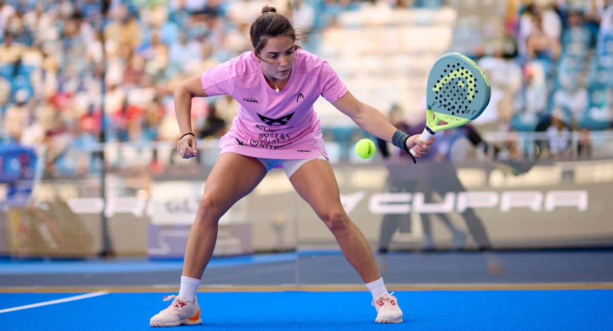 Paula Josemaría durante un partido en Sevilla./PREMIER PADEL