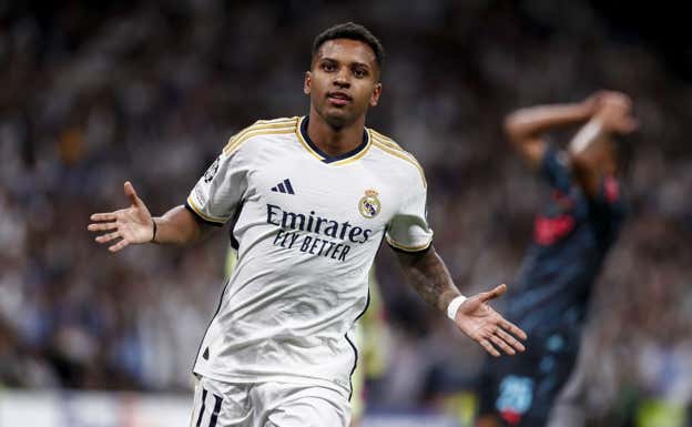 Rodrygo, una de las referencias ofensivas de este Madrid campeón.  AFP