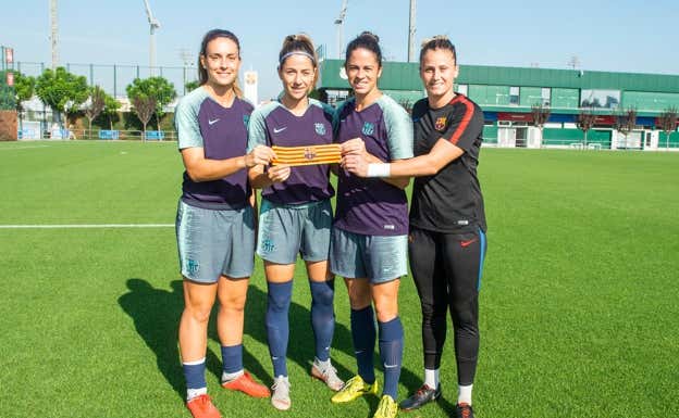 Las capitanas del Barça en la temporada 18/19.  FC BARCELONA FEMENINO