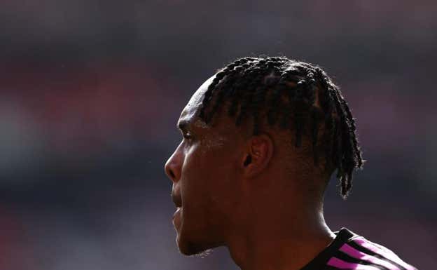 Mathys Tel es una de las promesas del Bayern.  EFE