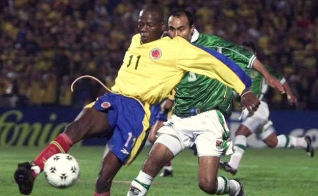 Asprilla en un partido en 2002. Ricardo Mazalán