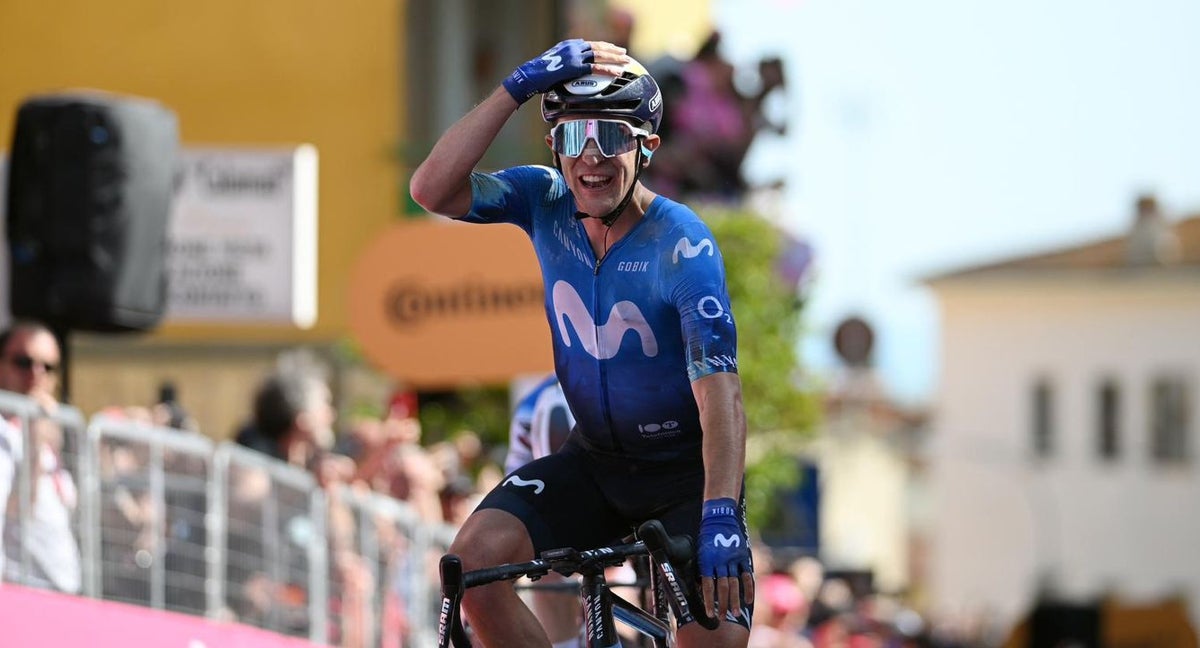 Pelayo Sánchez, ganador de la sexta etapa del Giro de Italia 2024.