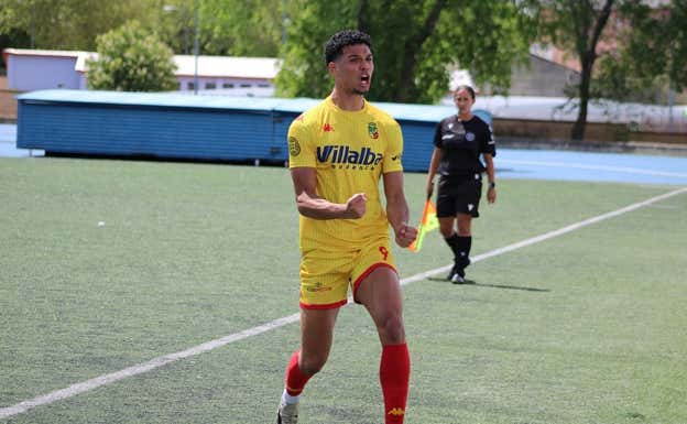 Etienne Eto'o, durante un partido del Villalba. CEDIDA/CUC VILLALBA