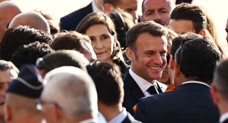 Macron, en un acto sobre los Juegos Olímpicos.