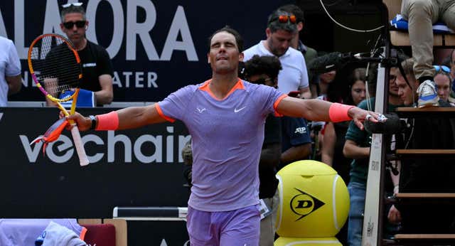 Rafa Nadal jugará otro día más en Roma