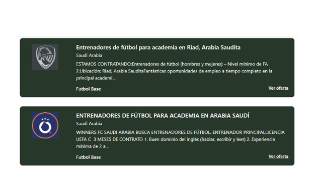 Arabia Saudí busca personal para sus equipos en un portal de ofertas de trabajo