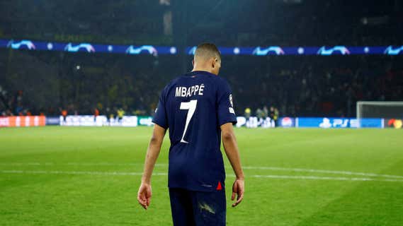 Mbappé, en el Parque de los Príncipes./Reuters