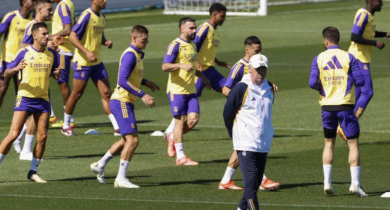 El Real Madrid entrena en Valdebebas antes del Granada-Real Madrid.