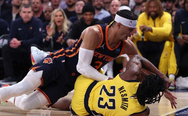 Josh Hart acumula 44,1 minutos por partido.  AFP
