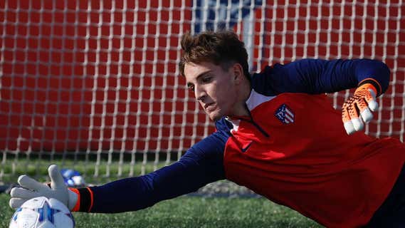 Sergio Mestre, con el Atlético de Madrid./SERGIO MESTRE