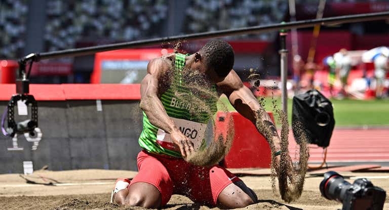 Un deportista en los Juegos Olímpicos.